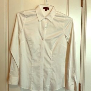 White Limited Essential Button Down